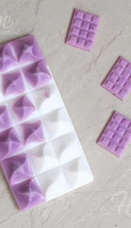 AW05 - Μπάρα κεριού (Wax snap bar) "Purple Flower"