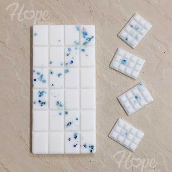 AW06 - Μπάρα κεριού (Wax snap bar) "Water Lilies" - Λευκά Νούφαρα